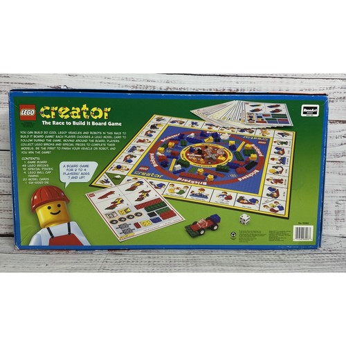 Vintage Lego Creator 1999 Rose Art The Race To Build It Board Game - Picture 5 of 11