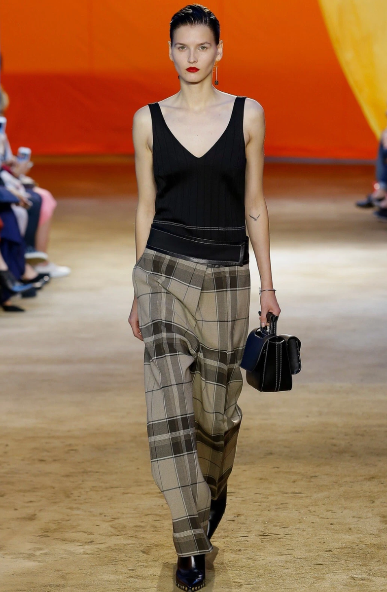 Céline by Phoebe Philo Plaid Straight-Leg Pants Spring 2016 | eBay