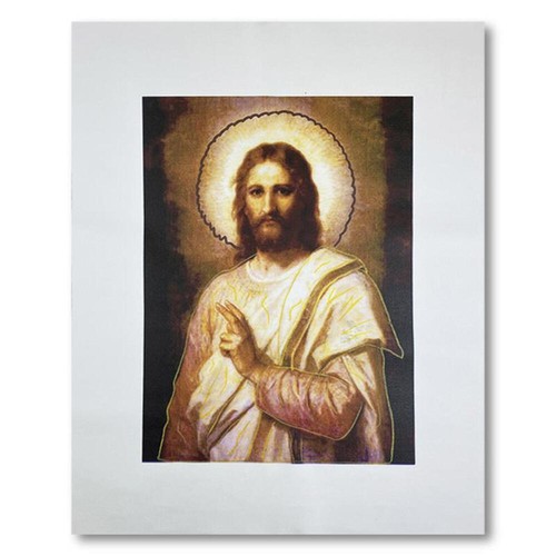 Steve Kaufman (1960-2010) "Jesus Peace (State 2)" Hand Signed and Numbered Limit
