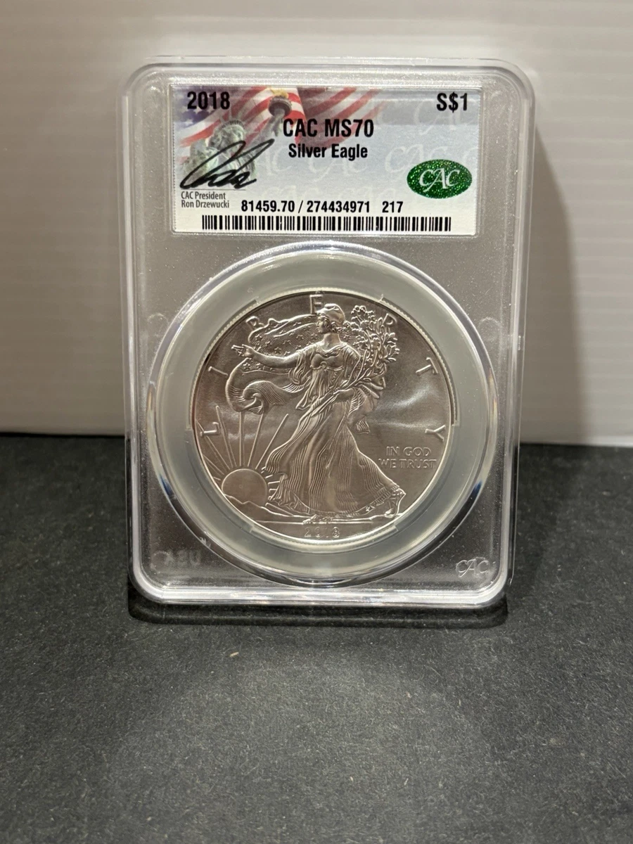 American Eagle MS 70 Graded 2018 Silver Bullion Coins for sale | eBay