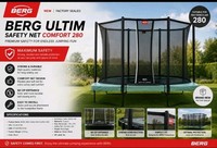 BERG Ultim Safety Net Comfort 280  Rectangle 9ftx6ft Factory Sealed Genuine BERG