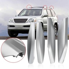 4Pcs Silver Roof Rack Rail End/Cover Replace/ Shells For Lexus GX470 2003-2009