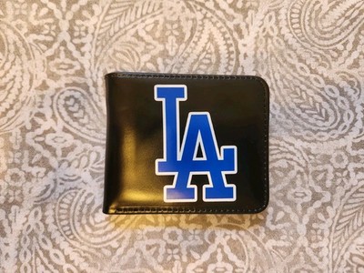 Los Angeles Dodgers MLB Baseball Black Wallet BI-Fold PU Leather Billfold