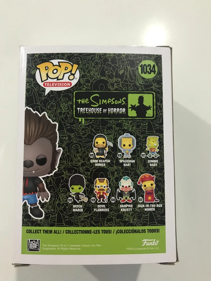 Pop Vinyl Figure - Pop Television - The Simpsons - Werewolf Bart- # 1034 - image 3 of 4