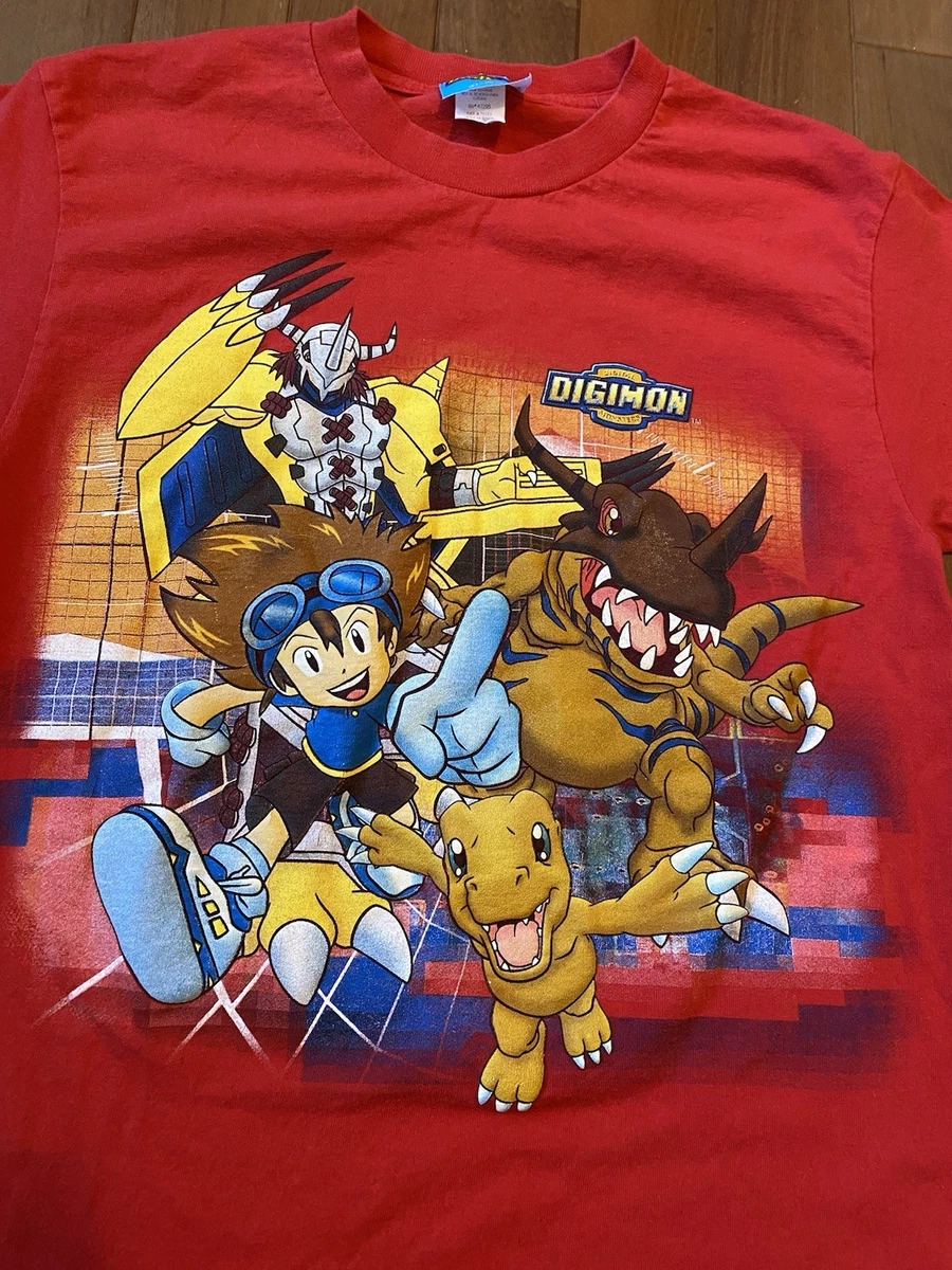 超絶レア デジタルモンスターズ デジモン 2000年製ヴィンテージ Tシャツ Digimon Boys Short Sleeve Tops, Shirts & T-Shirts for Boys for