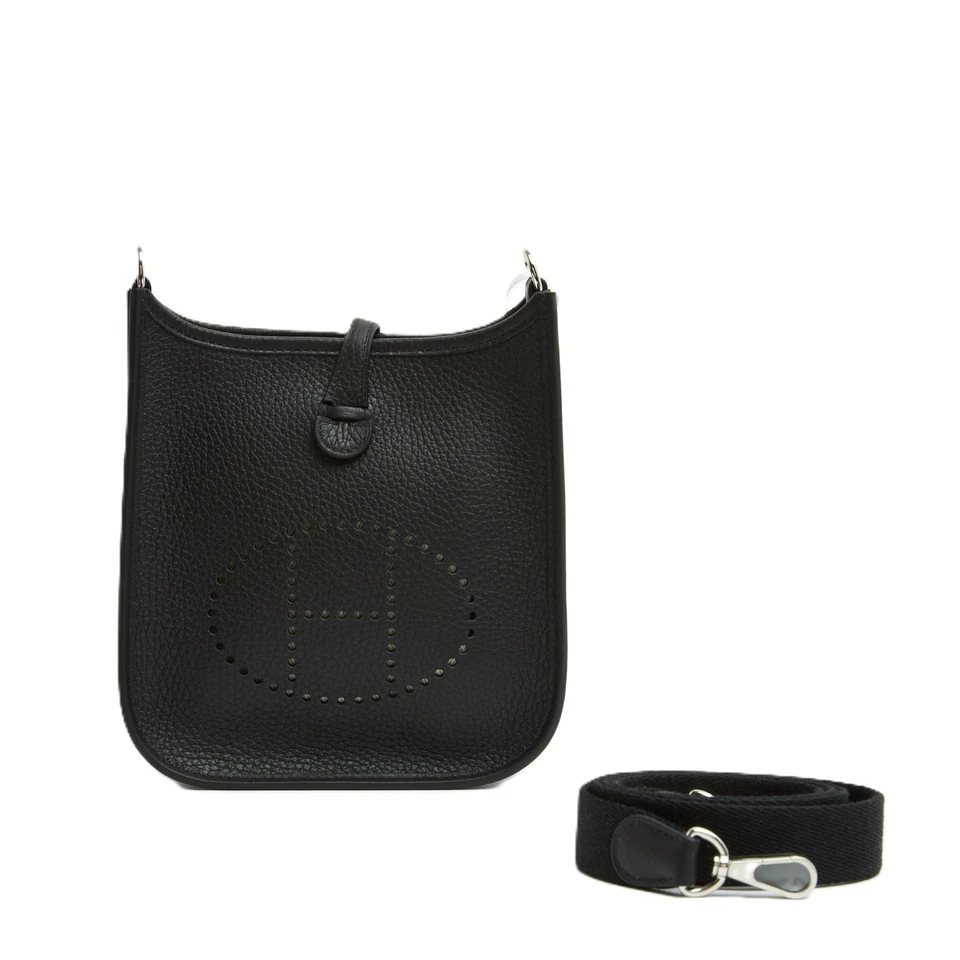 Hermès 2026 Sac Evelyne TPM Amazone Black Leather Shoulder Bag Hermes NIB - Photo 1/4