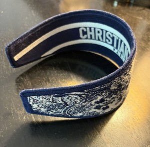 Christian Dior Black Padded Headband with Gold Logo Dior Headband | eBay main image 3