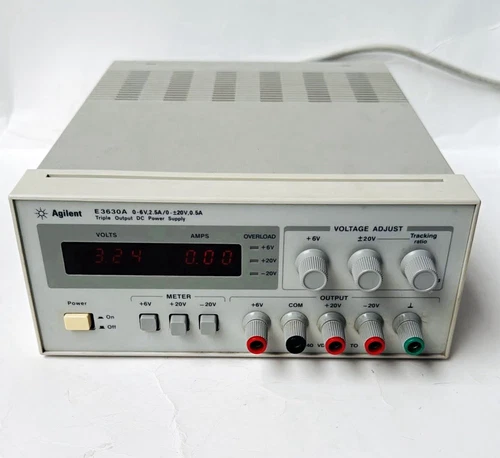 Agilent E3630A Triple Output DC Bench Power Supply 0-20V 2.5A 60W 3-Out