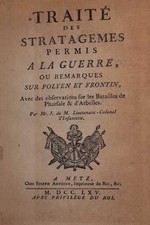 Traité des stratagemes permis à la guerre, ou remarques sur Polyen et Front...