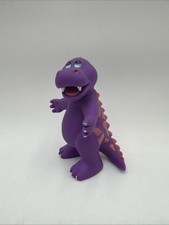 8" Purple Plastic Dinosaur Figure Toy w/ Blue Spots ITB (1992) Tyrannosaurus Rex