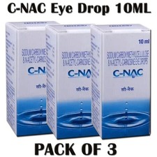C-NAC Eye Drops, N-Acetyl-Carnosine Eye Drops - 10 ml Pack of 3 Free Shipping