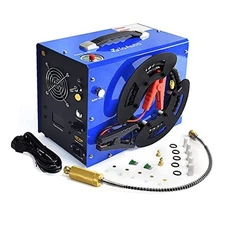 TOAUTO A3 PCP Air Compressor, Unique Vertical+Wire Spool Portable Design, Auto 