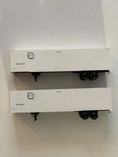 Walthers HO Scale Piggyback Semi Trailers FEC Lot Of 2 (L)