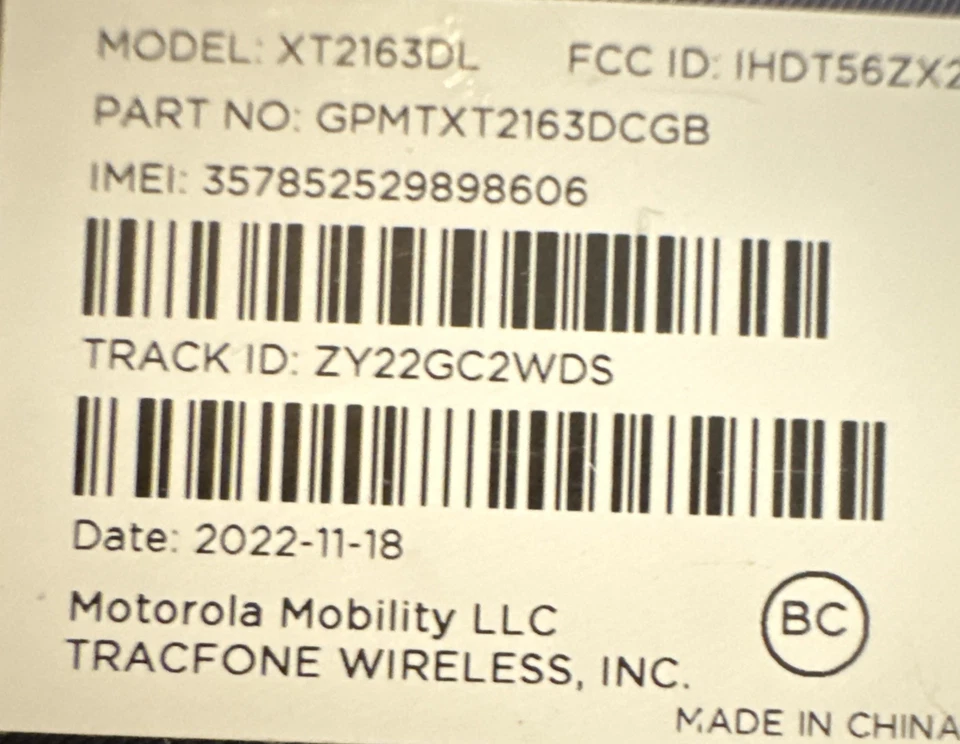 Motorola MOTO G Pure XT2163DL (32 GB) (Tracfone) Blue Smart Phone Bar LCD Broken - Image 3 of 3