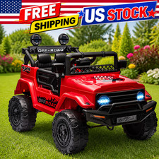 Ride-On Truck for Kids - Remote Control Car with Spring Suspension Electric 12V
