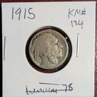 1915 Buffalo Nickel - Full Date - Mid Grade - KM# 134