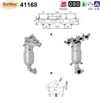 ✅ Katalysator Alfa Romeo Mito, Fiat Punto, 1.4, 16V, 77kW, Euro 5