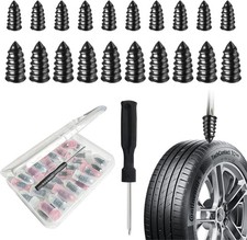 PCS Tire Plugs Screw Type,Tire Repair Screws Plug Kit with 2 Sizes and 60