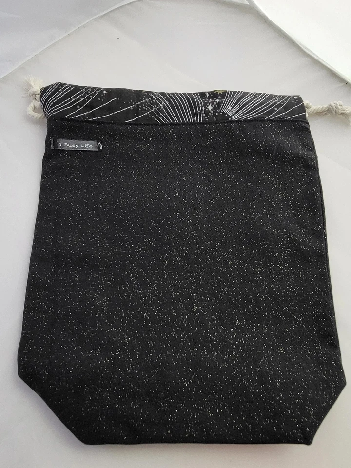 Medium sized project bag for knitters, Drawstring Project Bag, project bag - Image 3 of 4