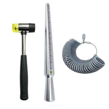 Ring Sizer Set Metal Measuring Tool Ring Mandrel Finger Sizing Gauge Set Us Size