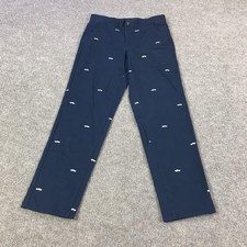 Brooks Brothers Pants Boys 10 Navy Chino Embroidered Critter Preppy Casual