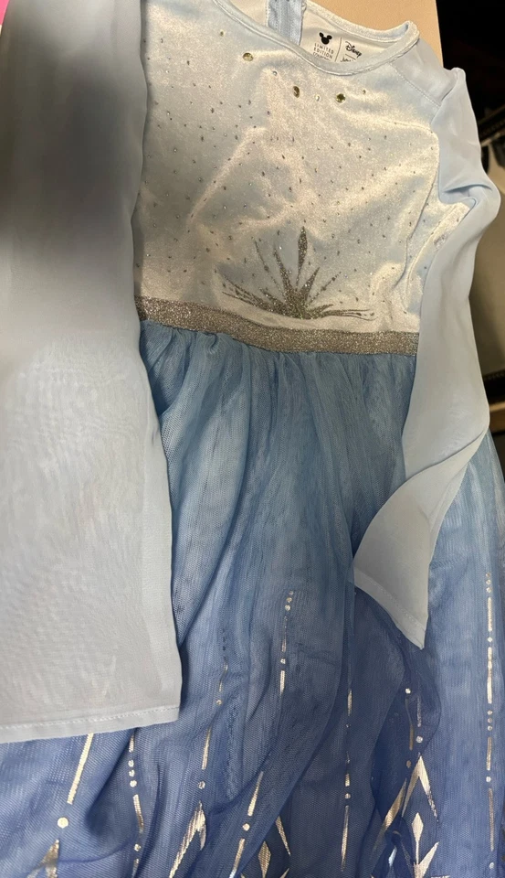 Vestido Disney Jumping Beans Frozen Elsa Niñas Azul Piedras Preciosas Talla 7 Foto 2 de 4