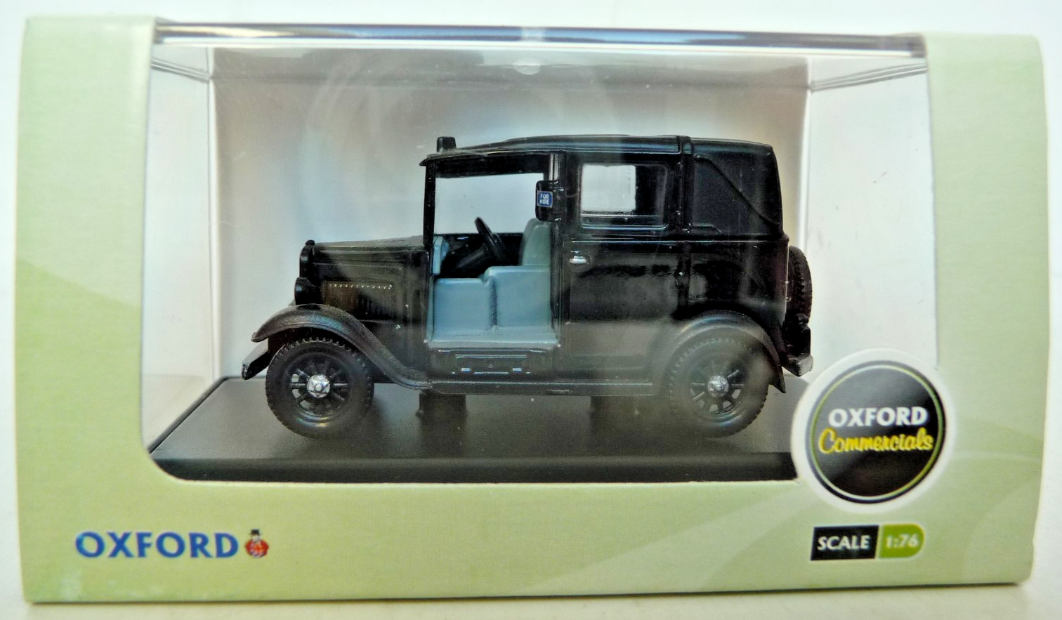 Oxford Diecast 76AT001 Austin Low Loader Taxi - black