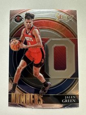 2021-22 Panini Select Jalen Green Numbers Insert Rookie Card RC #22 Rockets