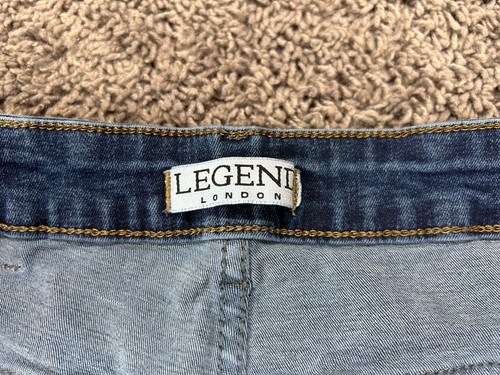 Pantalones de mezclilla LEGEND London para hombre talla 34x30 azul ajustados elásticos (Act 31X27,5") - Imagen 6 de 15