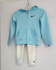 Nike Little Girls Therma Fit Aura Full Zip Hoodie  Legging Set Copa Sz 6 - NWT