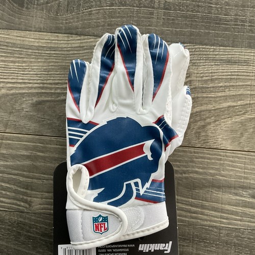 NEW Buffalo Bills NFL Football Receiver Gloves Youth M/L Franklin - Picture 5 of 6
