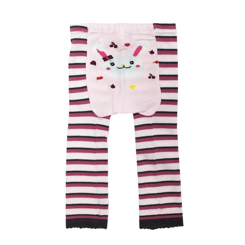 Wrapables Doodle Pant Leggings (Set of 3), 6 to 12 months, Pink and Brown - Picture 3 of 4
