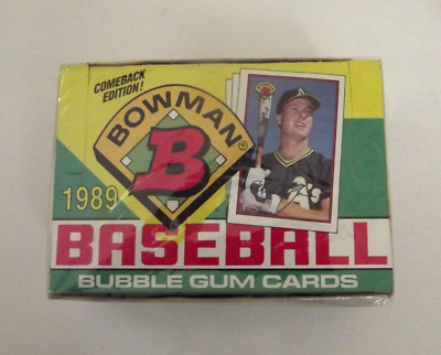 1989 Bowman Baseball Wrapped Wax Box Ken Griffey And Smoltz Rookies Possible