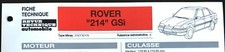 Revue technique Rover 214