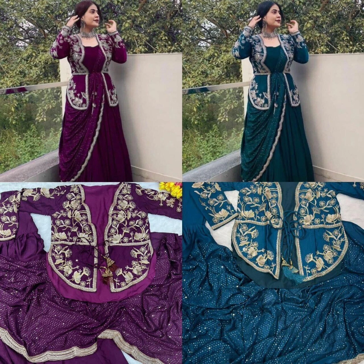 New indian jacket store style dresses