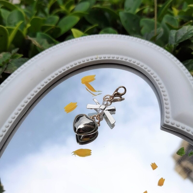 Heart Bowknot Pendant Coin Purse Pendant Harajuku Zipper Buckle Pendant