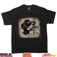 Square Retro Shih Tzu Owner Dog Dad Mom T-Shirt