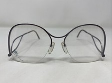 Logo Paris France 197 VI 55-16-140 Violet Metal Half Rim Eyeglasses Frame J184