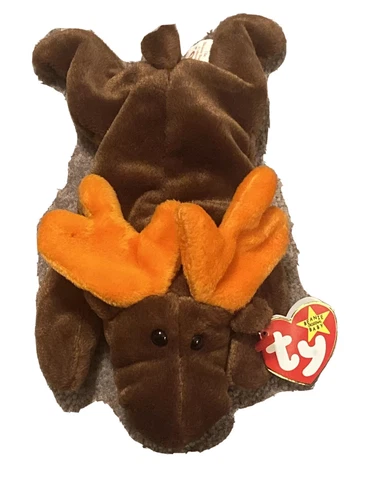 TY Beanie Baby Chocolate the Moose Vintage Beanie baby New With Tag