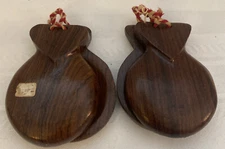 Vintage Set of Wooden Castanets
