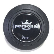 Personal Horn Button - Black Silver Logo - 1 Contact