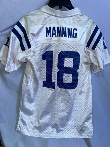 Reebok NFL Equipment Indianapolis Colts #18 Payton Manning Size YLarge Jersey - Picture 5 of 6