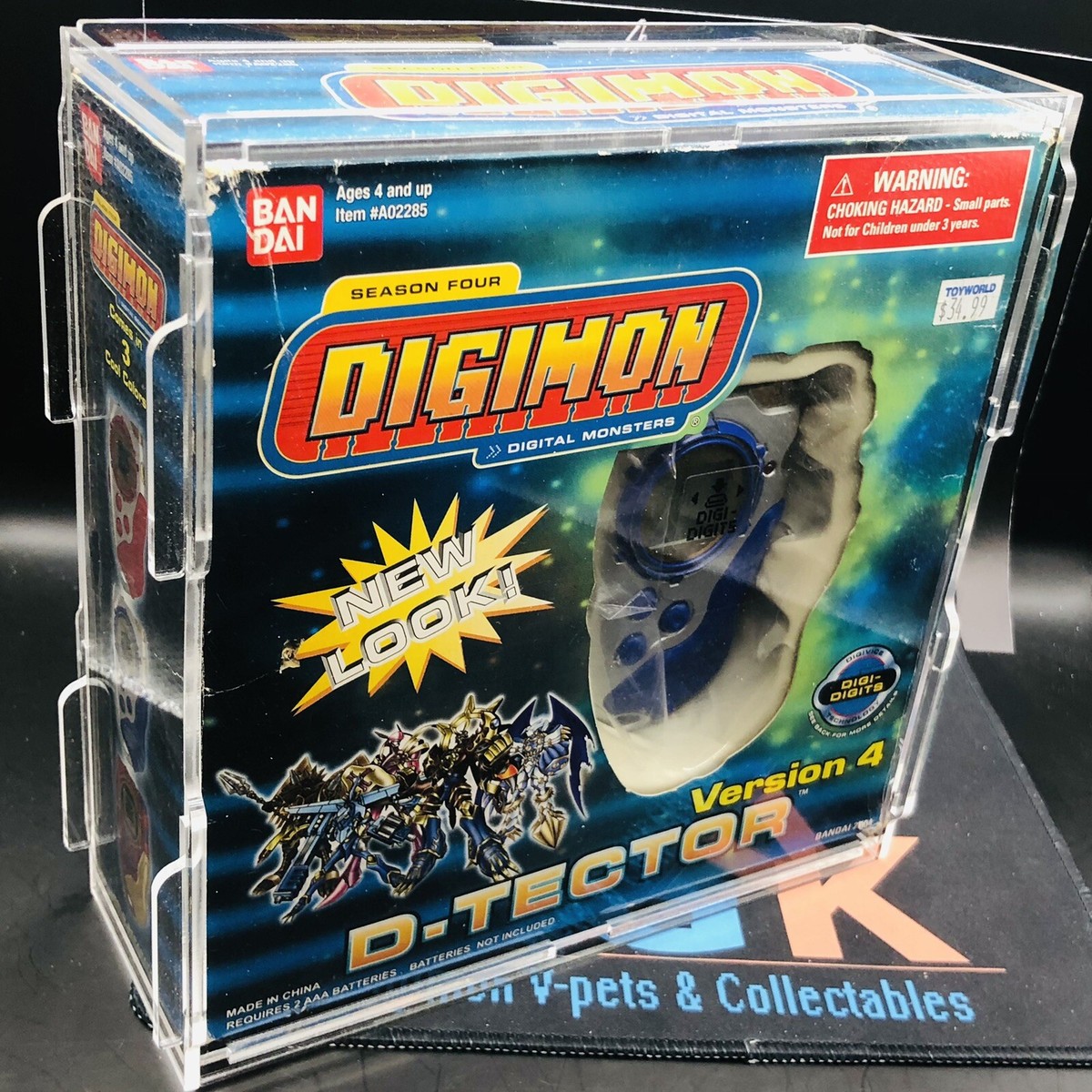 RARE Digimon Digivice D-Tector V4 Blue Box Original Ver.4