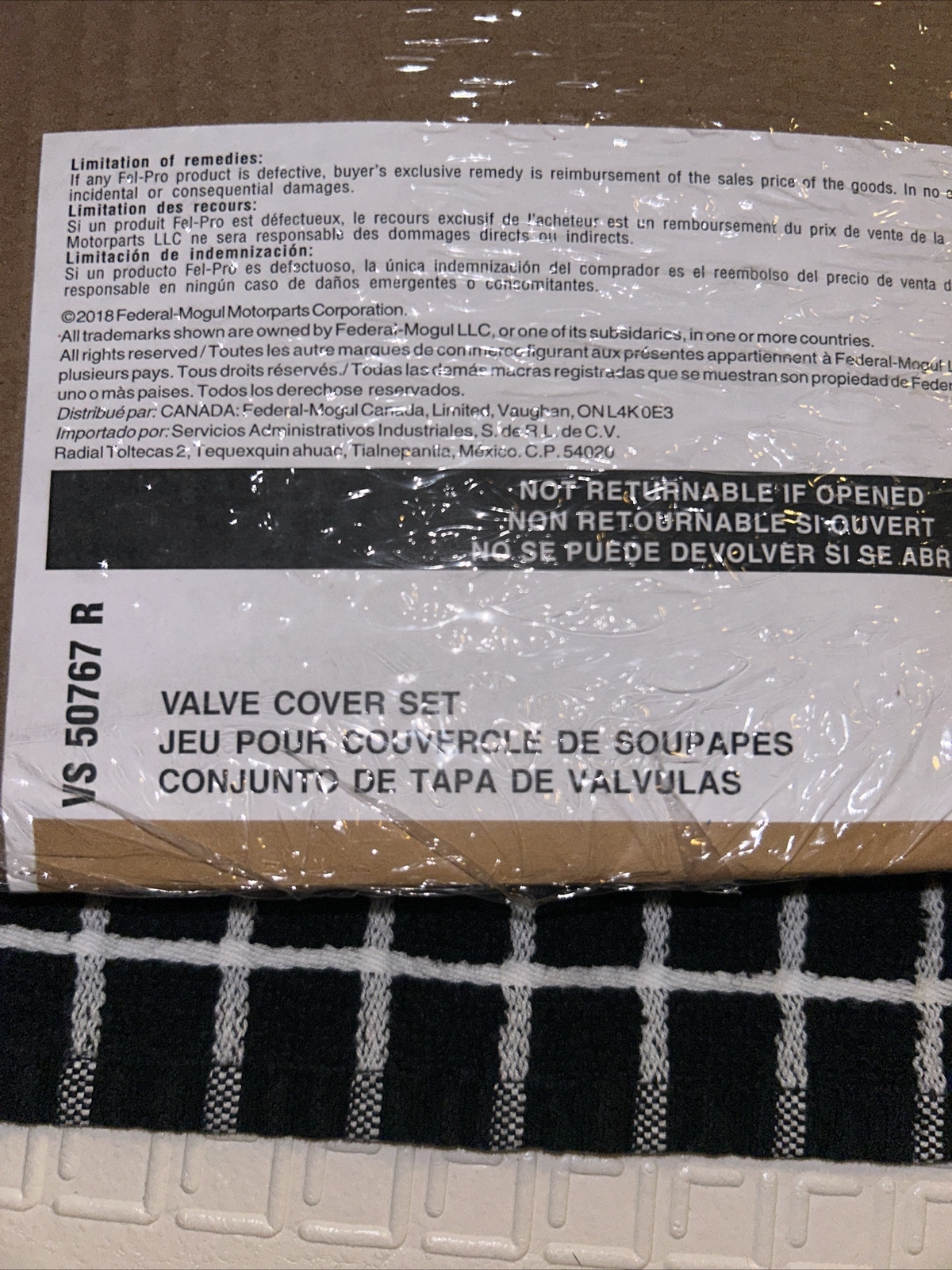 Fel Pro VS 50767 R Valve Cover Gasket Set eBay