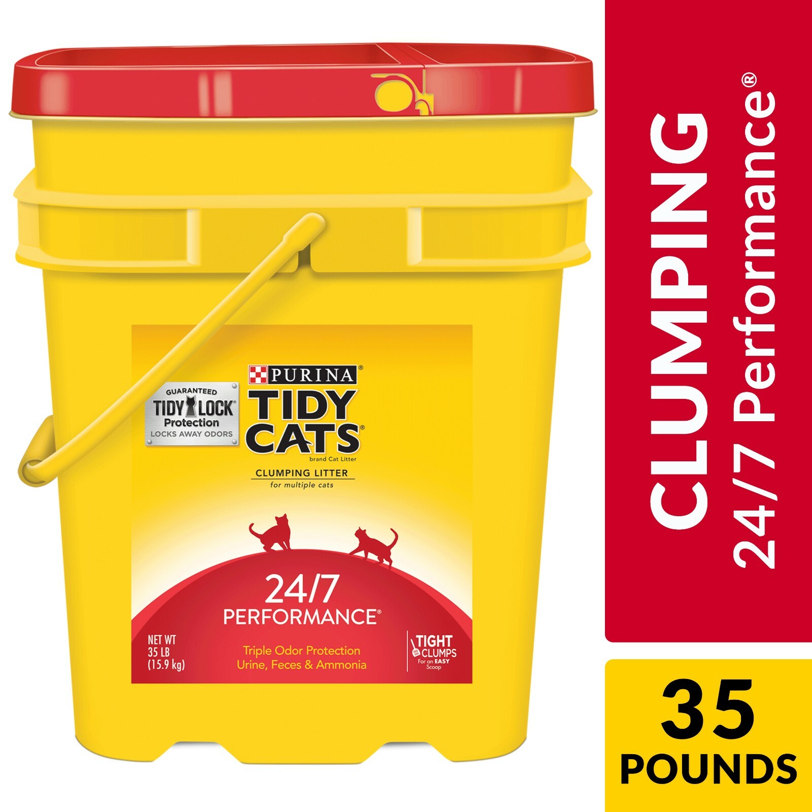 Purina Tidy Cats Clumping Cat Litter 24 7 Performance Multi Cat Litter 35 Lb