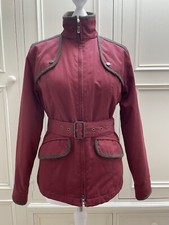 Dubarry Lightweight Belted Ladies Jacket Red/brown Colour Uk10