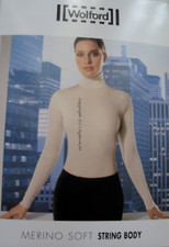 WOLFORD  MERINO SOFT  String Body   Cashmere   Silk   lava   S Small