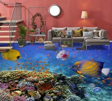 3D Ocean Fish 22508NA Floor WallPaper Murals Wall Print 5D AJ WALLPAPER AU Fay