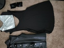 5 Piece Set Balera Dancewear Urban Groove Dance Costume Size MC Black  White