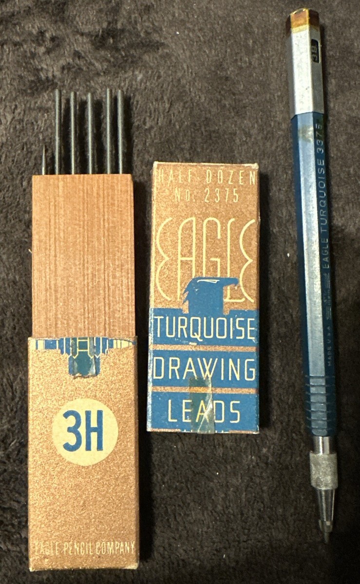 Vintage Eagle Turquoise #3375 Mechanical Drafting Pencil Lead 